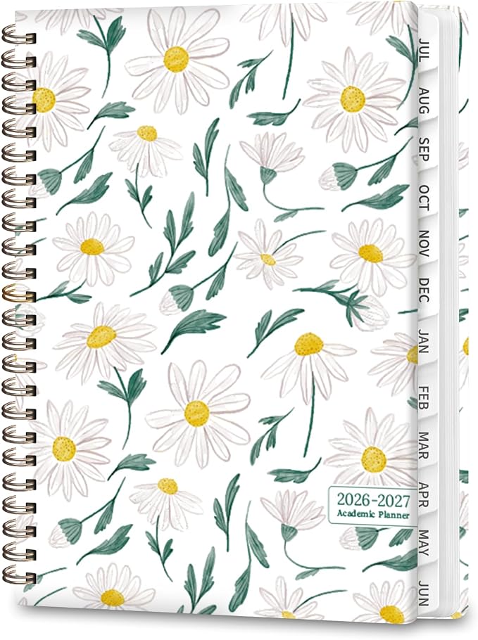 Planner 2026-2027, Weekly and Monthly Academic Year Calendar Planner, July 2026 - June 2027, Daily Agenda Book for Office School Supplies, A5(6.3'' x 8.5'')