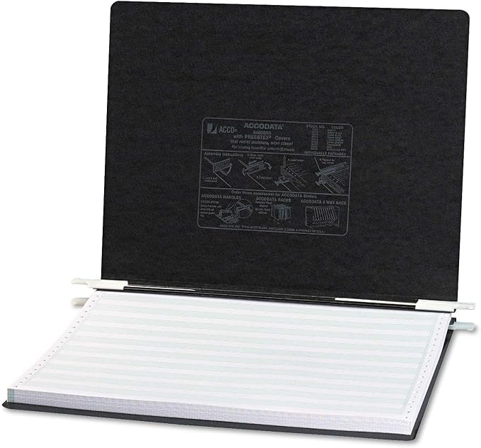 Acco 14-7/8 Inch Printout Binder, Black, (A7026011A)