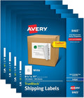 Avery® Full-Sheet Printable Shipping Labels, 8.5" x 11" Customizable Stickers, White, 500 Blank Mailing Labels, Great for Mailing, Shipping, Organizing, and More (5-Pack of 58465)