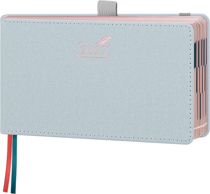 BEZEND Pocket Calendar 2027, Weekly Monthly Planner for Purse (6.5"x3.75")