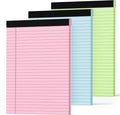 Legal Pads 8.5 x 11 Colored Note Pads 8.5 x 11, 3 Pack Notepads 8.5x11