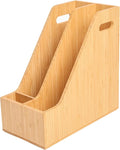 Bamboo File Folder Holder Book Holder Document Rack | Document Cabinet Rack, Storage Organizer, Small Magazine Shelf, For Home, Office