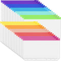 Antner 30PCS A6 Binder Pockets 6-Hole Budget Binder Inserts, 10 Assorted Color Zipper Pouch Folders Cash Stuffing Envelopes for Budgeting, Loose Leaf Filling Bags Money Organizer for A6 6-Ring Binders