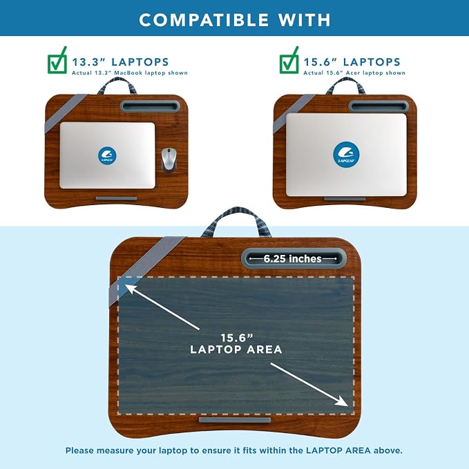 LAPGEAR Designer Lap Desk – Arrow Stripes, 2-Pack with Storage Basket