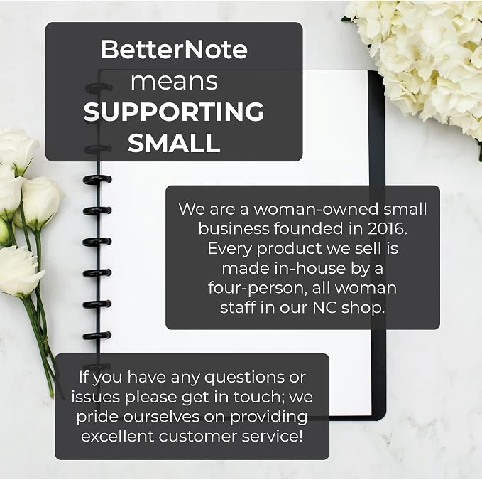 BetterNote COVER 8-Disc Planner Lightweight Durable SMALL Prana