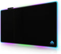 Cacoy 36"x24" RGB Gaming Mouse Pad, LED Desk Mat for Keyboard & Mouse,Black | XXL Large Keyboard Mouse Mat with 9 Lighting Effects Non-Slip Rubber Base Stitched Edges RGB Gaming Desk Mousepad Accessories