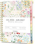 Forvencer Planner 2026-2027, July 2026 - June 2027,8.5x11" Calendar Planner | Weekly and Monthly, Hardcover Planning book with Monthly Tabs, Cute Journal Organizer Notebook for Office School, A4 Size