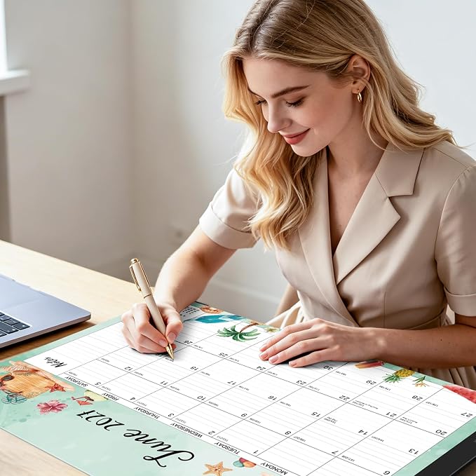 2027 Desk Calendar - 12 Month Large Desk Calendar 2027, 22" x 17"