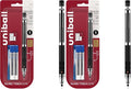 UNI uniball Kuru Toga Elite Mechanical Pencil Starter Kit,0.5mm,HB #2,Gun Metal Barrel,(Pack of 2)