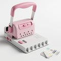 Spiral Cinch Binding Machine - Punches 30 Sheets - 2 in 1 Wire & Disc - Portable Book Binding Kit for DIY Booklets, Journals, Planners & Scrapbooks, Includes Starter Accessories