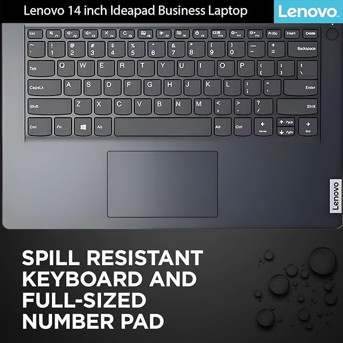 Lenovo IdeaPad Laptop with Microsoft 365 Office, Intel High Performance CPU, 4GB RAM, 1TB Cloud & 128GB Storage, 11 Hour Battery, SD-Card Reader,Webcam + WiFi 6, Windows 11