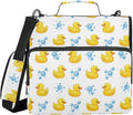Zipper Binder Bag 3 Ring File Folder Portfolio Organizer Zippered Binder Bags with Strap Fits Laptop Women Men