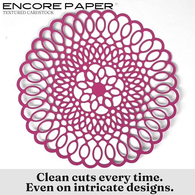 PINK AZALEA—12x12 Textured Cardstock | 80lb Textured Pink Scrapbook Paper | Premium Cardstock for Cricut Cutting | 25 Sheets