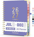 Jul 2026 - Dec 2027 Planner, Forvencer 18 Month Planner 2026-2027, 6" x 8"
