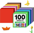 MAXECHO 12" x 12" Colored Cardstock 100 Assorted Sheets in 50 Colors, 180 GSM (65 lb) Bulk Construction Paper, Printer Friendly Card Stock for Printing & Making, DIY Crafts, Cricut, School Supplies