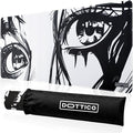 XL Anime Eyes Mouse Pad – Large Manga Girl Desk Mat 31.5x11.8 – Non-Slip, Water-Resistant, Stitched Edges – Aesthetic Japanese Gaming Mat