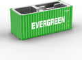 Desk Organizer, Pen Pencil Holder, Business Name Cards Holder, Shipping Container Model Storage Box, Secret Storage Box with Multiple Compartments Office Supplies Multi-function (EVERGREEN)