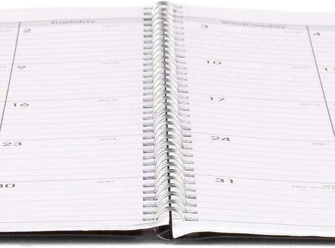 AT-A-GLANCE Planner 2026-2027 Monthly Academic 12-Month July-June Calendar Notebook, 8-1/2" x 11", DayMinder, Charcoal (AYC47045)