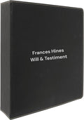 Custom Binder 2" Thick Personalized with Business or Name (Black with Silver)
