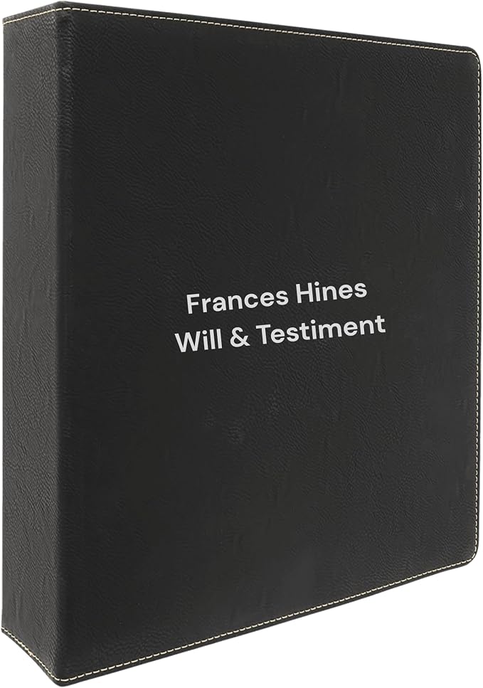 Custom Binder 2" Thick Personalized with Business or Name (Black with Silver)