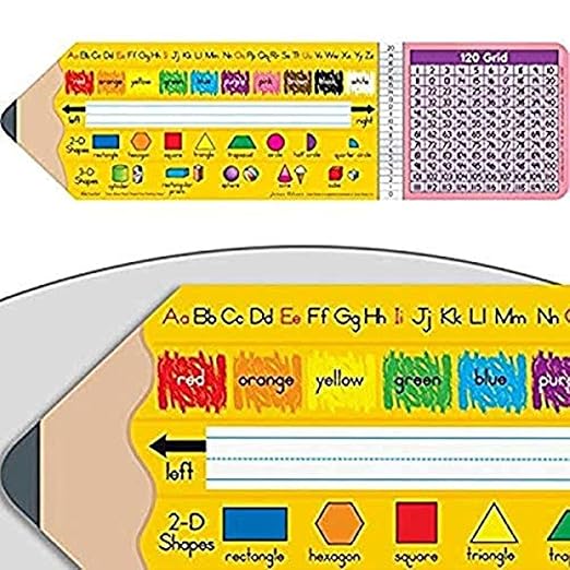 Really Good Stuff Zaner-Bloser Pencil Desktop Nameplates, 24-Pack