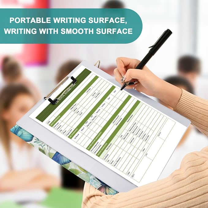 3 Ring Binder, Butterfly Floral File Folder Holds 200 Sheets File Storage for Women Men School Office Supplie