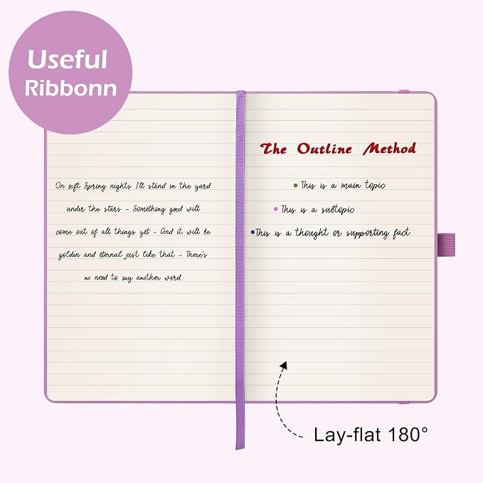 Ruled Notebook/Journal - Classic Lined Journal/Notebook, 5.3'' x 8.26''