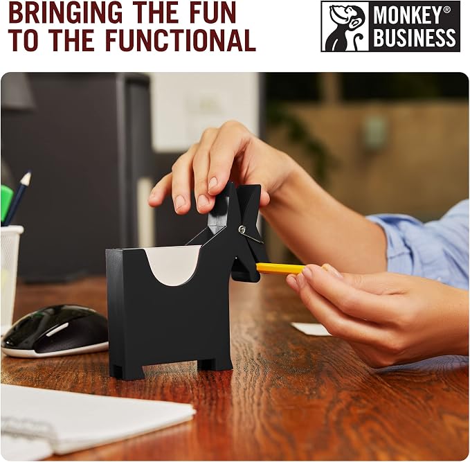 Morris the Donkey: Desktop Memo Holder | Cute Desk Accessories & Office Supplies | Funny Desk Decor & Office Accessories | Desk Supplies: Holders & Dispensers | Sticky Note Holder | by Monkey Business