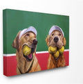 The Stupell Home Decor Collection Mouth Full Tennis Ball Retriever Dogs Painting Stretched Canvas Wall Art, 16x20, Multi-Color | Stupell Industries | 20 x 16 Inches, Easy to Hang and Sturdy, Made in USA, by Lucia Heffernan