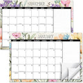 Current 2027-2028 Desk Calendar Pad | Meadow Dance, 11” x 16.25”, Large, 2024-Month, 12 page Designs, Self-Stick Magnet Strips