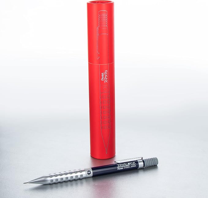 Pentel Smash Drafting Mechanical Pencil (0.5mm) - Special Edition Silver and Navy w/Tube