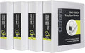 Oxford 3 Ring Binders, Binders for School and Office, 2 Inch ONE-Touch Easy Open D Rings, 3-Sided View Binder Covers, Xtralife Hinge, Non-Stick, PVC-Free, White, 530-Sheet Capacity, 4 Pack (79910)