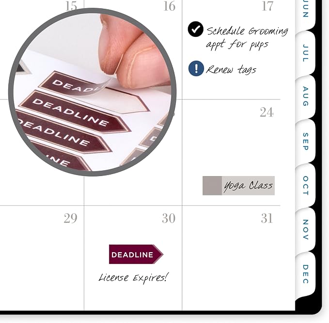 AT-A-GLANCE 2026 Planner, Weekly & Monthly, 8.5" x 11", Large, Signature Lite, Black (YP905L0526)