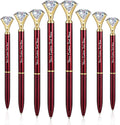 HISHER 20 Pack Custom Crystal Ballpoint Pens Smooth ABS Plastic Twist Pen