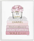 Stupell Industries 'Pink Rose Bouquet Bookstack', Framed Giclee Art, White, 24 x 30 Inches, Easy to Hang and Sturdy, Made in USA, by Amanda Greenwood | Stupell Industries · By Amanda Greenwood · Ready to hang · Great for bedroom or office · Made in USA