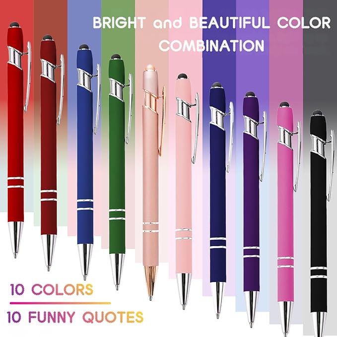 CRME Best Inspirational Pen Motivate Oneself Fun Office Supplies Fancy Gift Pen Office Gifts for Coworkers Meaningful Inspirational Gifts for Back-to-School Season,Holidays