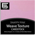 Snappy PInk—12x12 Textured Cardstock | 80lb Textured PInk Scrapbook Paper | Premium Cardstock for Cricut Cutting | 25 Sheets