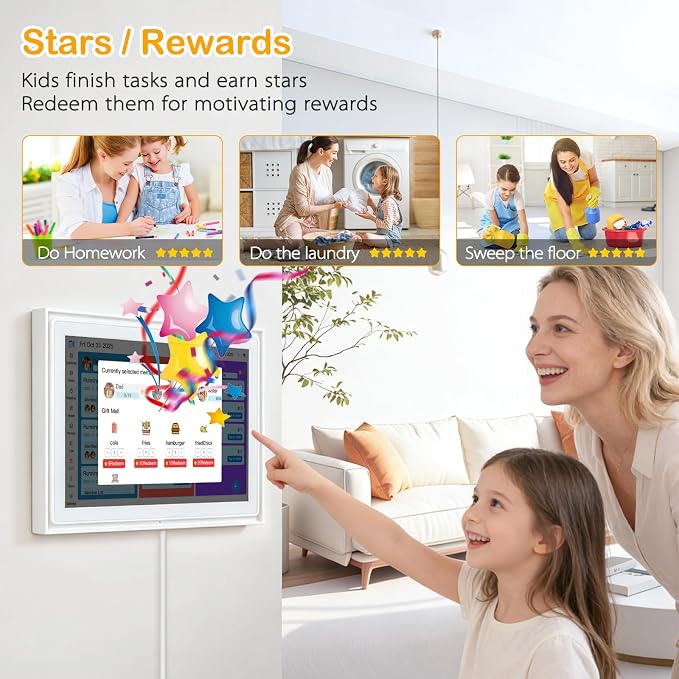 10.1" Digital Calendar No Monthly Fee Small Kitchen Planner