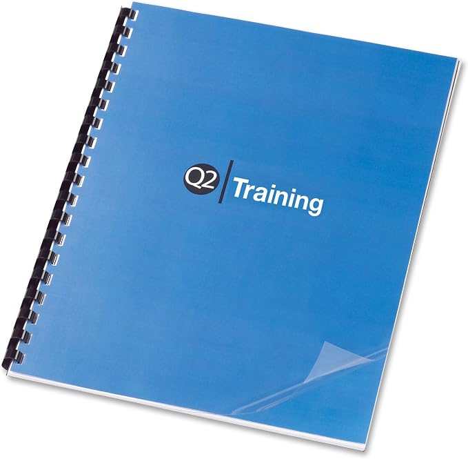 GBC 2000041 Clear View Presentation Binding System Cover, 11 x 8-1/2, Clear (Box of 100)