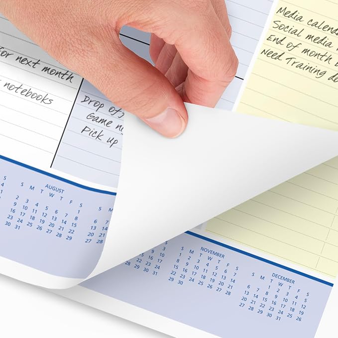 AT-A-GLANCE 2026 Desk Calendar, Monthly, Desk Pad, 22" x 17", Standard, QuickNotes (SK7000026)