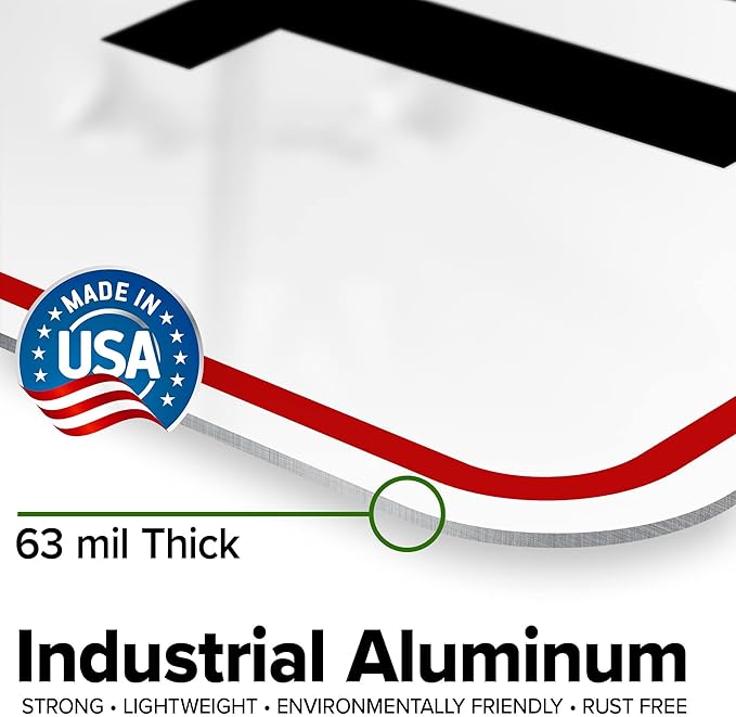 Custom Sign, Custom Sign for Business, Indoor/Outdoor use. 18x24 Inches, Rust Free .063 Aluminum, Fade Resistant, Made in USA by My Sign Center (Header)