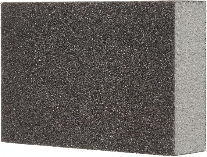 3M Sanding Sponge Block, 12-Pack, Medium Grits, 3-3/4 in x 2-5/8 in | Designed For Sanding Wood Paint Metal Plastic or Drywall Features 3M Abrasive Made with Durable Flexible Foam (CP002-12P)