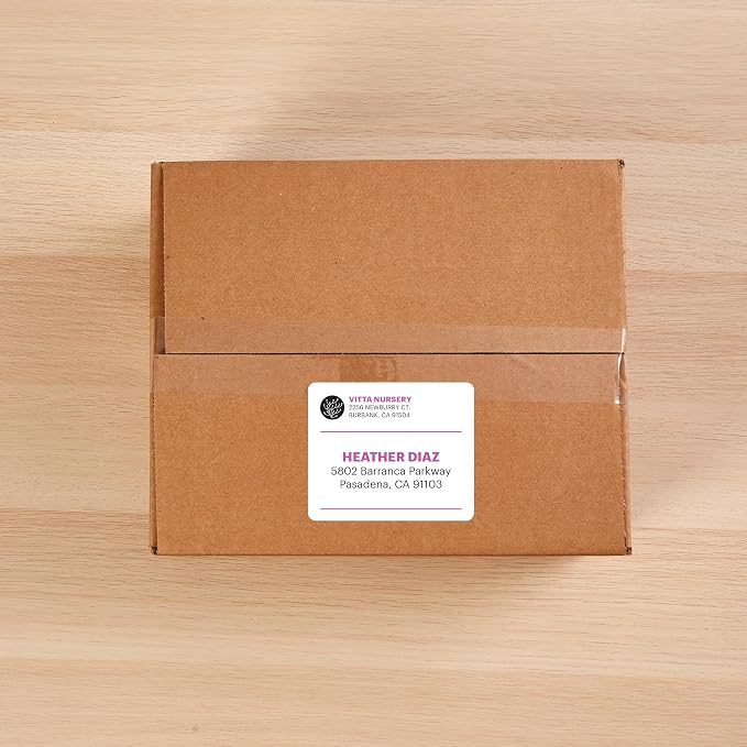 Avery TrueBlock Shipping Labels, Sure Feed, Permanent, 3-1/3" x 4", White, 2 Pack, 120 Labels Total (32134)