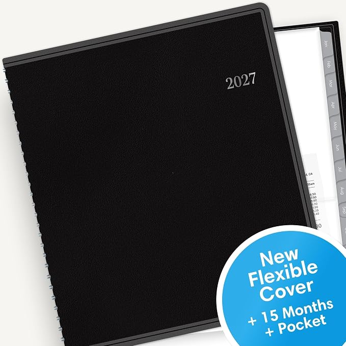 Blue Sky 2027 15-Month Monthly Planner Calendar, 8"x10", Enterprise