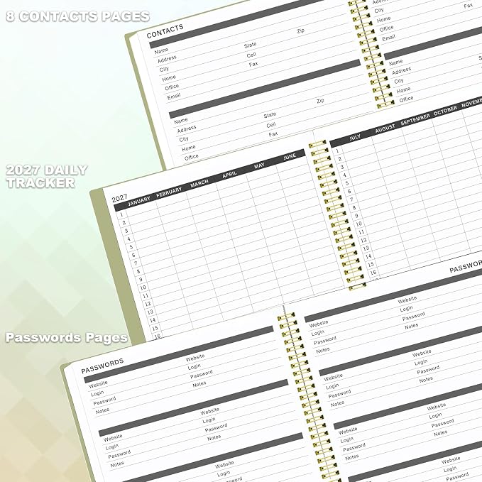 2027 Monthly Planner, Jan 2027 - Dec 2027 Planner