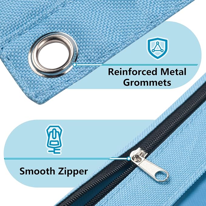 Forvencer 3 Ring Binder Pencil Pouch with Smooth Zipper, ClearWindow Binder | Pencil Case, Big Capacity Pencil Bag with 3 Reinforced Grommets, Green