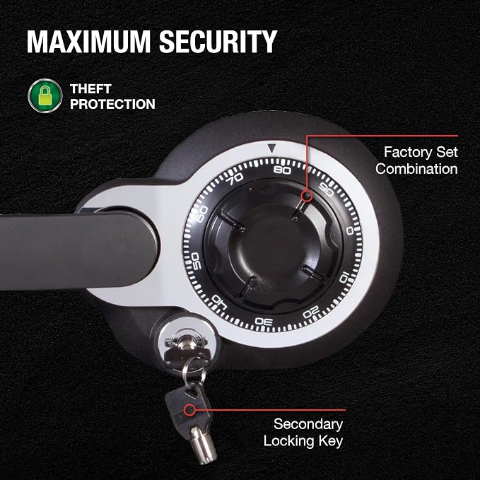 SentrySafe Fireproof Waterproof Safe Dial Comboination 1.23 Cu Ft SFW123DSB