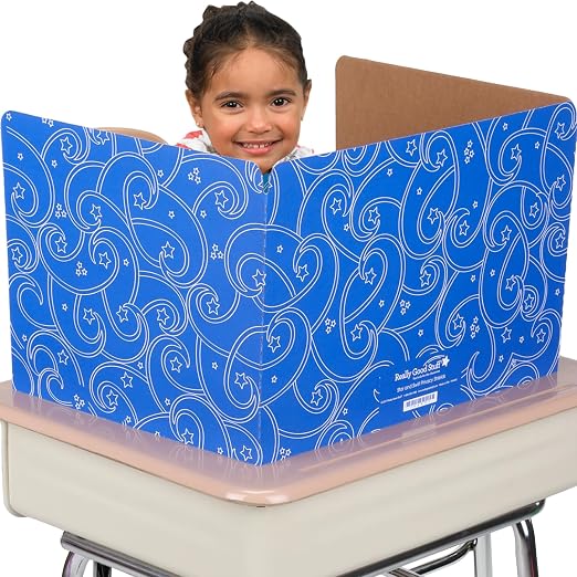 Really Good Stuff Standard Privacy Shields, 3 Group Colors, Set of 12
