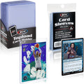BCW Card Sleeves and Toploaders for Card Combo | Premium Top loaders for Cards and Acid-Free Penny Sleeves | Great for Football, Magic The Gathering, Pokemon, and Baseball Card Protectors 100 Count