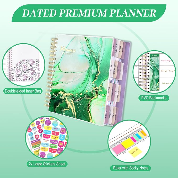 Arundhati Planner 2026-2027, 18 Months Large Daily Weekly Monthly Organizer
